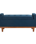 Clover Storage Bench – Tufted Seat with Hidden Organiser Space