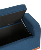 Clover Storage Bench – Tufted Seat with Hidden Organiser Space