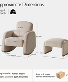 Richard Soft Corduroy Rocking Chair and Ottoman