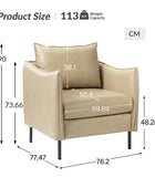 Felix Faux Leather Armchair
