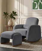 Richard Soft Corduroy Rocking Chair and Ottoman