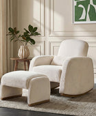 Richard Soft Corduroy Rocking Chair and Ottoman