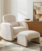 Richard Soft Corduroy Rocking Chair and Ottoman