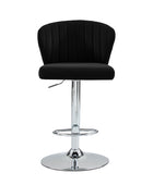 Troy Velvet Swivel Barstool – Adjustable Height & Modern Design