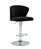 Troy Velvet Swivel Barstool – Adjustable Height & Modern Design