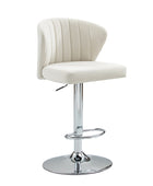 Troy Velvet Swivel Barstool – Adjustable Height & Modern Design