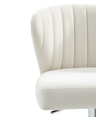 Troy Velvet Swivel Barstool – Adjustable Height & Modern Design