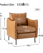Felix Faux Leather Armchair