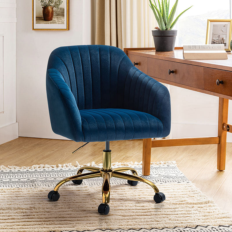 Bright Velvet Office Chair