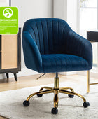 Bright Velvet Office Chair