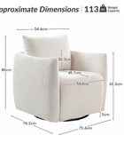 Angela 360-degree Swivel Barrel Modern Chair