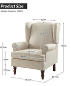 Centaurs Wingback Upholstered Armchair