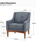 Dietmar Mid-Century Armchair – Vintage Style & Cozy Comfort