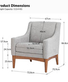 Dietmar Mid-Century Armchair – Vintage Style & Cozy Comfort