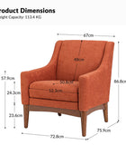 Dietmar Mid-Century Armchair – Vintage Style & Cozy Comfort