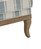 Randolph Elegant Farmhouse Style Armchair with Solid Wood Arms