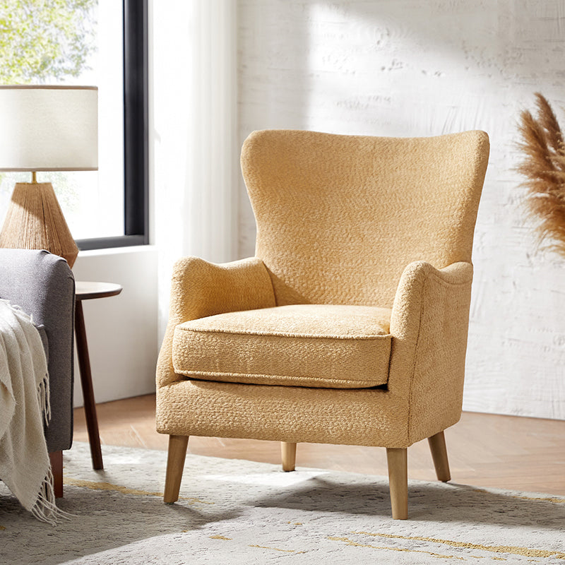 Dorothy Upholstered Armchair with Rubber Wood & Durable Legs