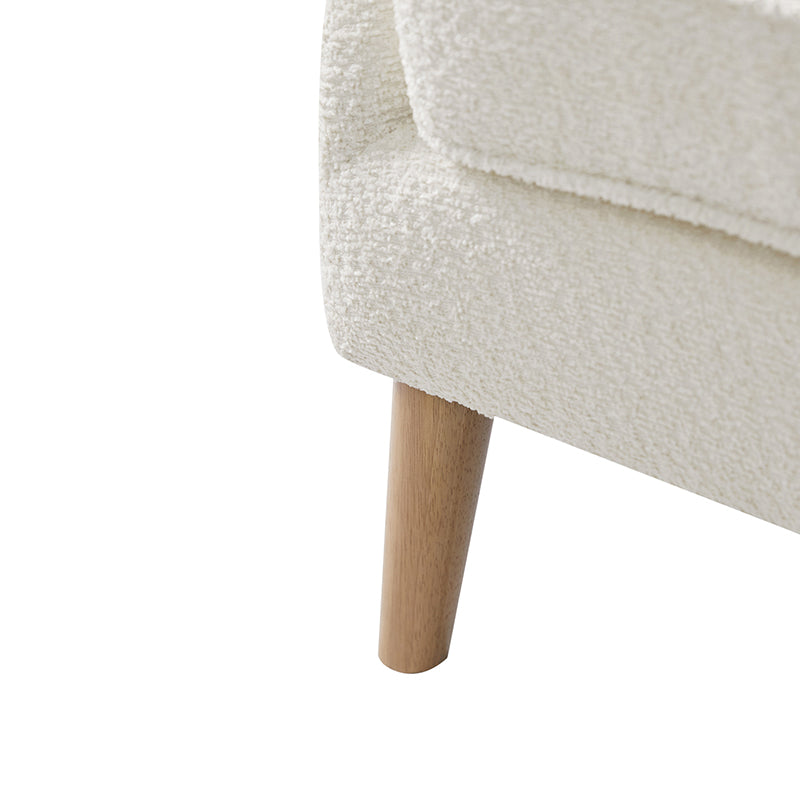 Dorothy Upholstered Armchair with Rubber Wood & Durable Legs