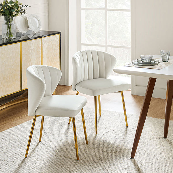 Aruna Modern Velvet Side Chair Set