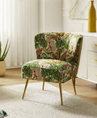 Coraline Elegant Comfort in a Wingback Floral Accent Chair