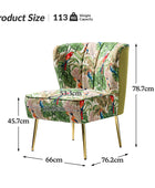 Coraline Elegant Comfort in a Wingback Floral Accent Chair