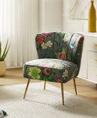 Coraline Elegant Comfort in a Wingback Floral Accent Chair