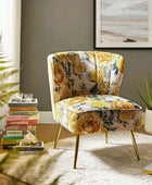 Coraline Elegant Comfort in a Wingback Floral Accent Chair