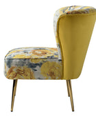 Coraline Elegant Comfort in a Wingback Floral Accent Chair