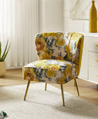 Coraline Elegant Comfort in a Wingback Floral Accent Chair