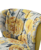 Coraline Elegant Comfort in a Wingback Floral Accent Chair