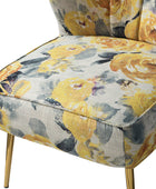 Coraline Elegant Comfort in a Wingback Floral Accent Chair