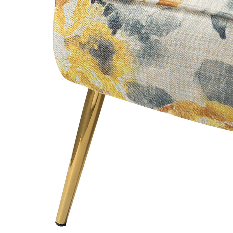 Coraline Elegant Comfort in a Wingback Floral Accent Chair