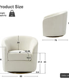 Emanuela Velvet Swivel Barrel Armchair