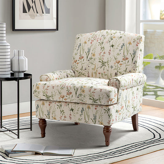 Dominik Patterned Upholstered Armchair