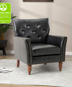 Tufted Classic Armchair with Nailhead Trim