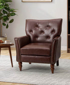 Tufted Classic Armchair with Nailhead Trim