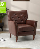 Tufted Classic Armchair with Nailhead Trim
