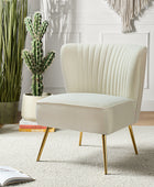 Lola Velvet Mid-Century Wingback Accent Chair