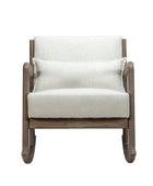 Ceferino Mid-Century Rocking Chair with Lumbar Pillow