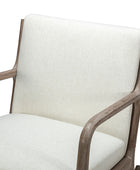 Ceferino Mid-Century Rocking Chair with Lumbar Pillow