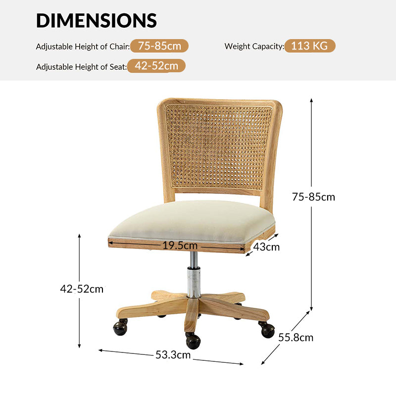 Blanca Cane Task Chair