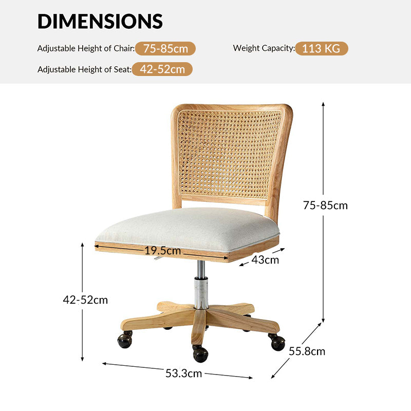 Blanca Cane Task Chair