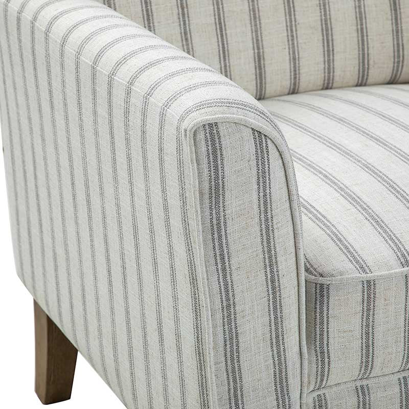 Rachel Nautical Stripe Design Wingback Armchair