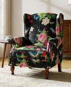 Wingback Armchair with Sturdy Spindle Legs