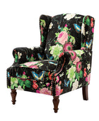 Felix Wingback Armchair with Sturdy Spindle Legs