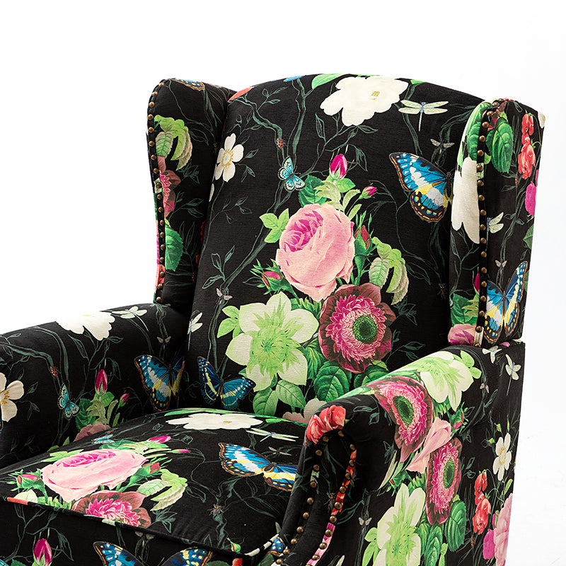 Felix Wingback Armchair with Sturdy Spindle Legs