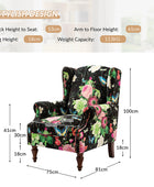 Felix Wingback Armchair with Sturdy Spindle Legs