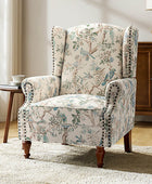 Wingback Armchair with Sturdy Spindle Legs