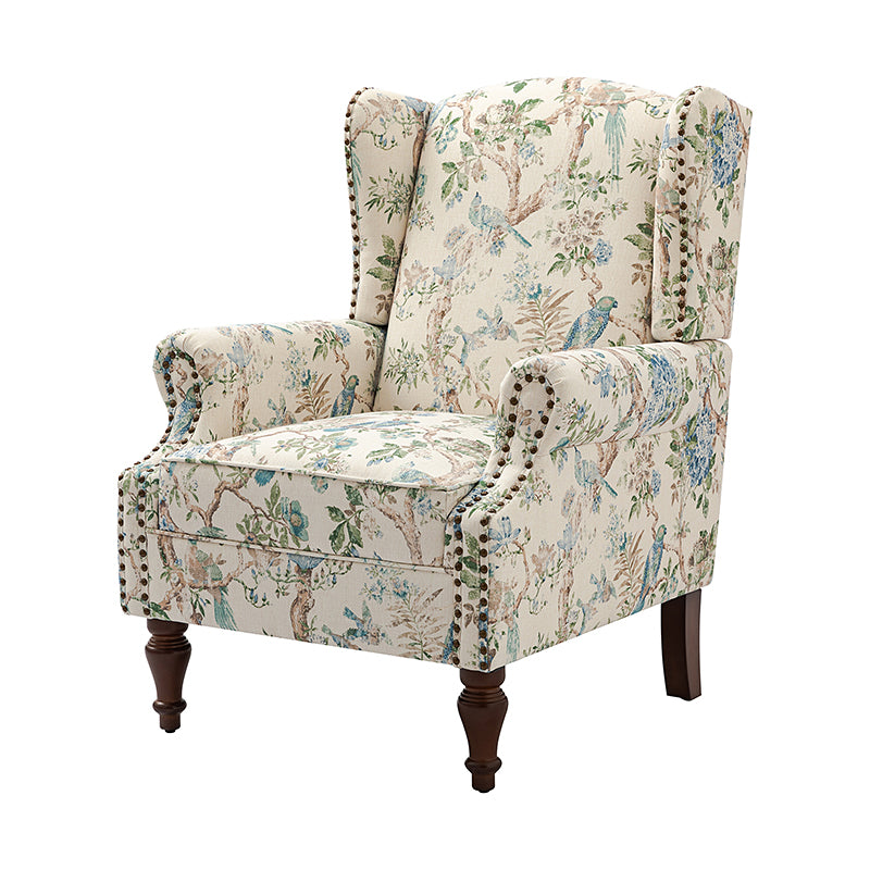 Felix Wingback Armchair with Sturdy Spindle Legs