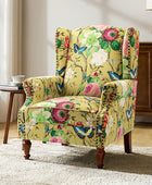 Wingback Armchair with Sturdy Spindle Legs